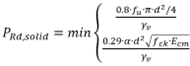 Resistance of a headed shear stud