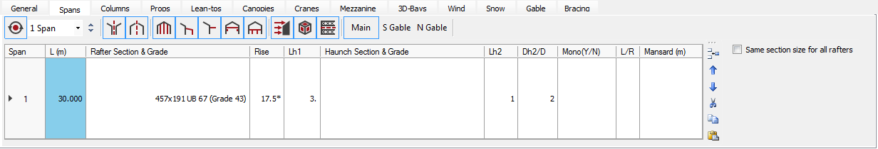 3D steel frame generation tool