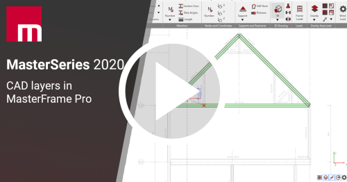 MasterSeries 2020 - CAD Layers in MasterFrame Pro