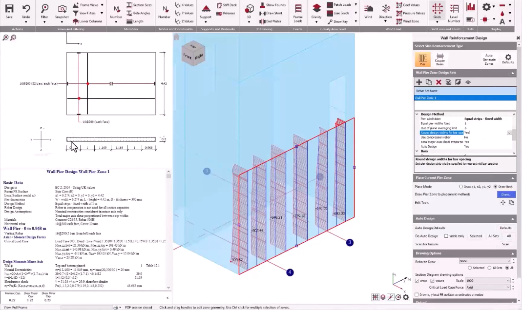 Shear Wall Design to Eurocode EC2 with Structural Engineering Software