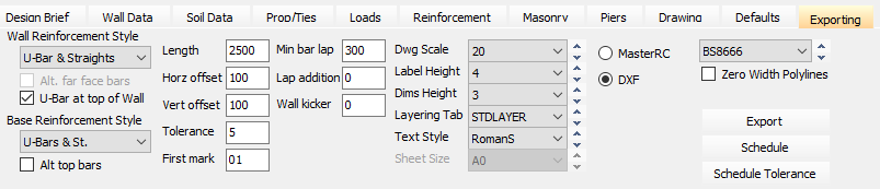 Exporting Tab | MasterSeries Help