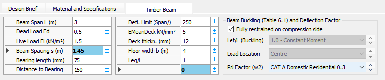 Timber Beam | MasterSeries Help