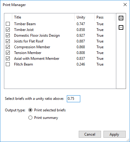 Print Menu | MasterSeries Help